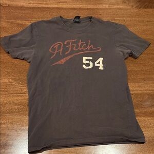 Abercrombie & Fitch Men's Brown Graphic T-Shirt muscle Medium